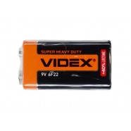 Батарейка крона, Videx, 6F22, 9V, сольова